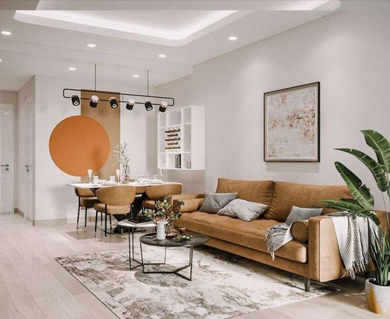 Thiết kế nội thất chung cư 100m2 HC Golden City | Quietlux