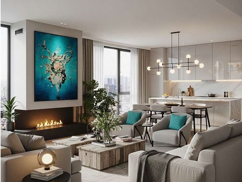 Thiết kế nội thất chung cư 70m2 Gelexia Riverside | Quietlux