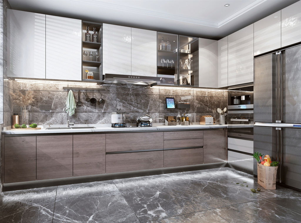 Tủ bếp - Cánh kính phụ kiện thông minh QuietLux 2026