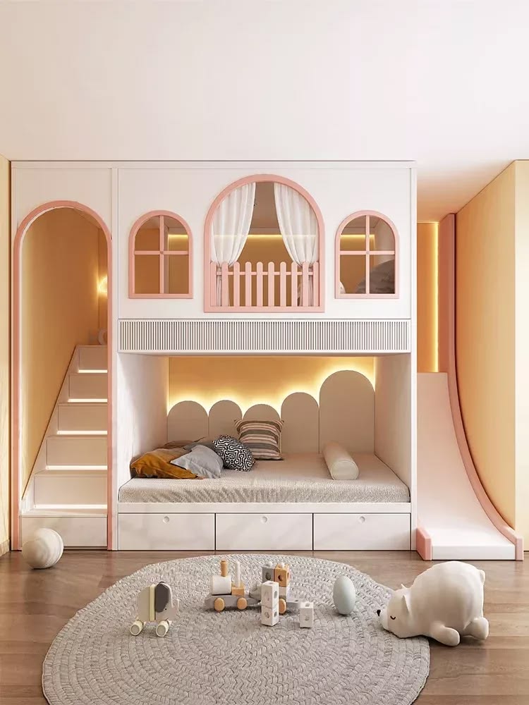 Giường tầng trẻ em Mẫu 02 - Giường tầng trẻ em cao cấp QuietLux