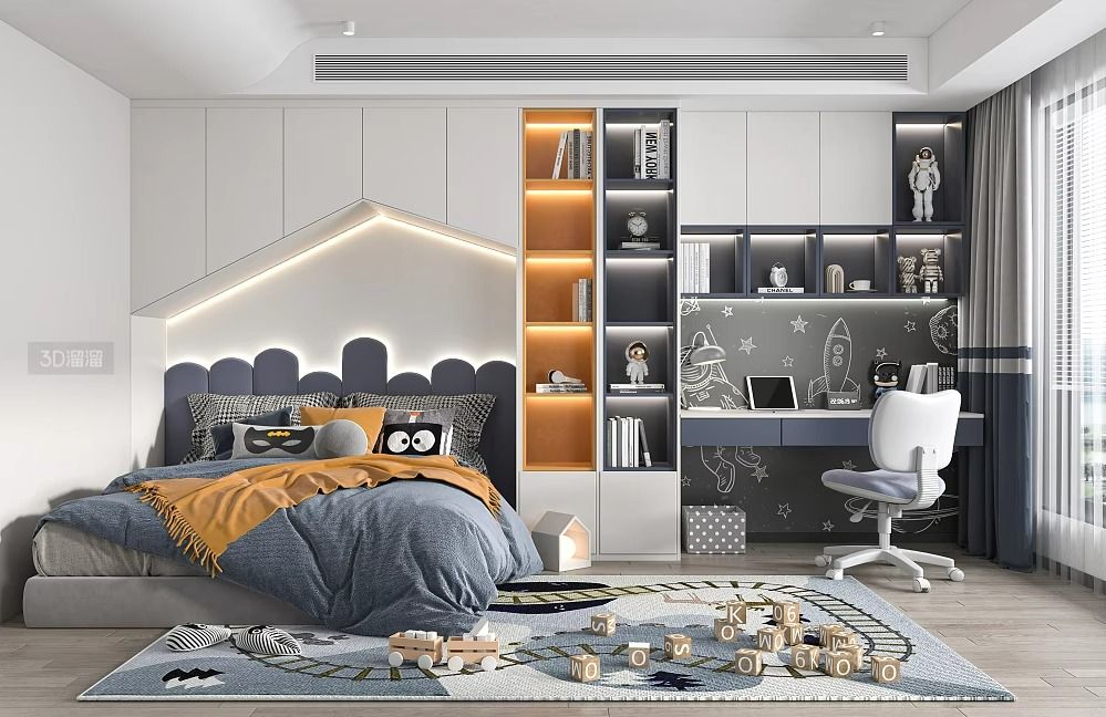 Nội thất phòng ngủ trẻ em Mẫu 03 - Thiết kế nội thất phòng ngủ trẻ em cao cấp QuietLux