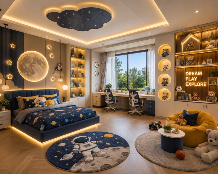 Nội thất phòng ngủ trẻ em Mẫu 24 - Thiết kế nội thất phòng ngủ trẻ em cao cấp QuietLux