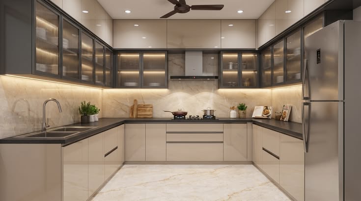 Tủ bếp hiện đại Mẫu 09 - Tủ bếp hiện đại cao cấp QuietLux