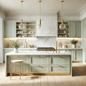 Tủ bếp tân cổ điển Mẫu 05