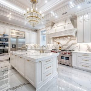 Tủ bếp tân cổ điển Mẫu 12